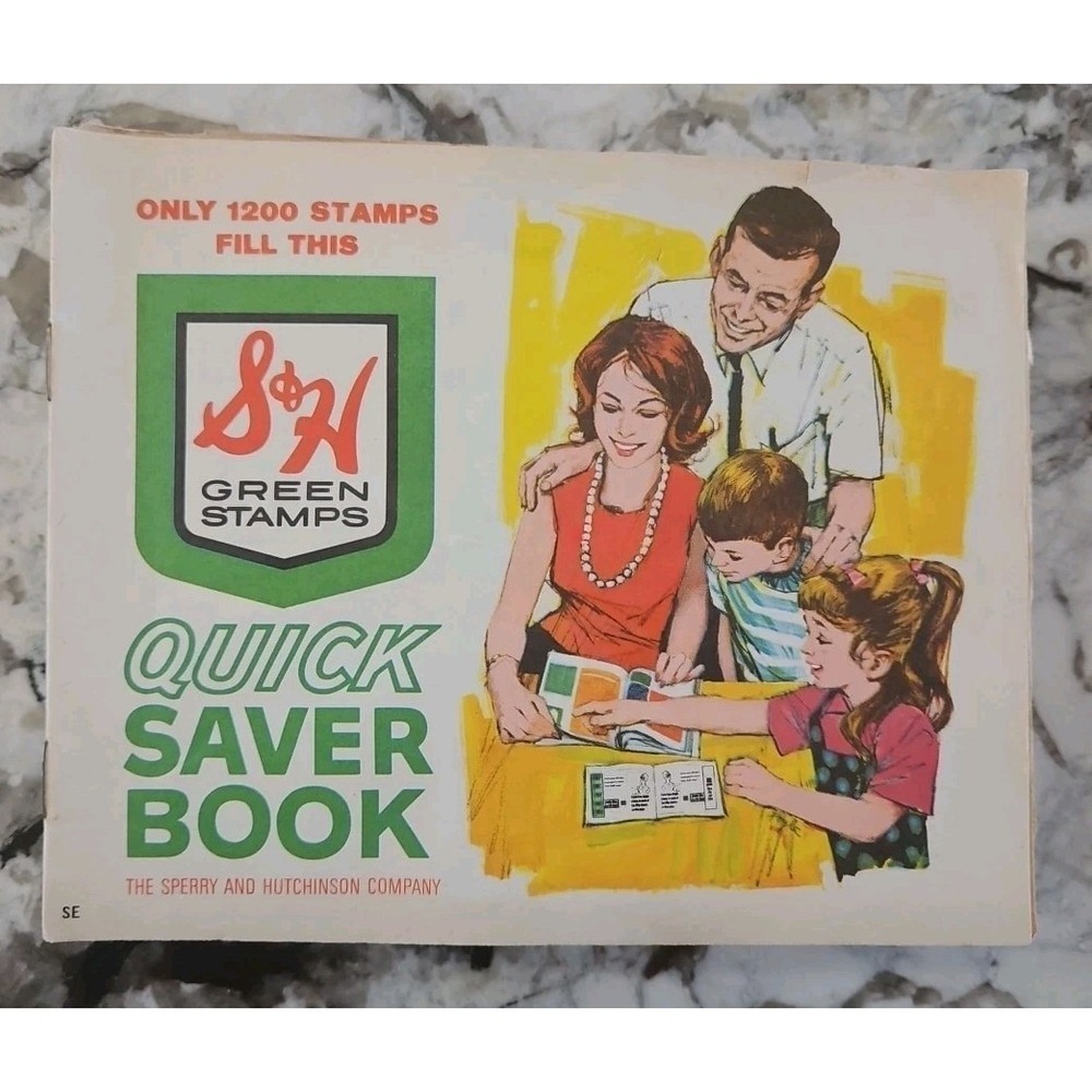 Vintage 1950-70's LARGE LOT Of 19 Green Stamp Quick Saver Books And Stamps!!